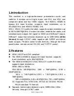 Preview for 2 page of Globalmediapro HBT-332H100 Operation Manual