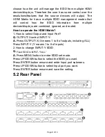 Preview for 8 page of Globalmediapro HDM-944S50 Operation Manual