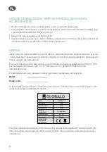 Предварительный просмотр 18 страницы GLOBALO 5900652382880 Operating And Installation Instructions