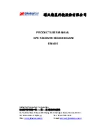 Globalsat EM-406 User Manual preview