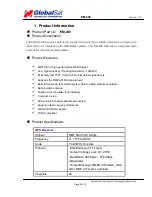 Preview for 2 page of Globalsat EM-408 Specifications