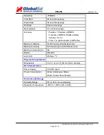 Preview for 3 page of Globalsat EM-408 Specifications