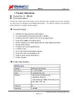 Preview for 2 page of Globalsat ER-411 Specifications