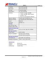 Preview for 3 page of Globalsat ER-411 Specifications