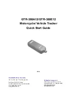 Globalsat GTR-388A12 Quick Start Manual preview