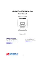Globalsat LT-100 Series User Manual preview