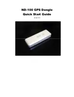 Globalsat USB GPS Dongle ND-100 Quick Start Manual preview