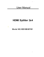 Preview for 1 page of Globalsources HDSW0007M1 User Manual