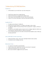 Globalstar GSP-2900 Troubleshooting preview