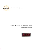 Preview for 1 page of GlobalTime Electronic GTD366 Installation And User Manual