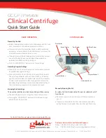 Preview for 2 page of Globe Scientific GCC-P Quick Start Manual