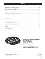 Preview for 3 page of Globe ARBY'S 4913N Owner & Operator Instruction Manual