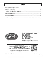 Предварительный просмотр 2 страницы Globe GCB15G-CR Instruction Manual