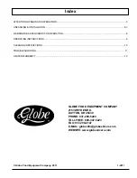 Preview for 5 page of Globe GCB15G Instruction Manual