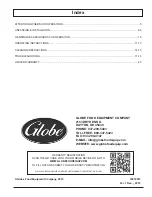 Preview for 3 page of Globe GFF35G Instruction Manual