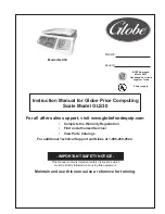 Предварительный просмотр 1 страницы Globe GLS30 Instruction Manual