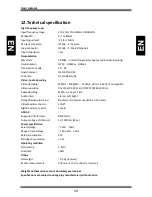 Preview for 20 page of Globo FT15p User Manual