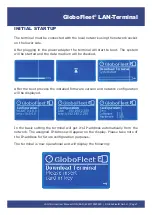 Preview for 7 page of GloboFleet LAN-Terminal User Manual