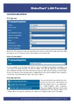 Preview for 12 page of GloboFleet LAN-Terminal User Manual