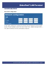 Preview for 14 page of GloboFleet LAN-Terminal User Manual