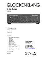 Предварительный просмотр 1 страницы GLOCKENKLANG Blue Soul User Manual