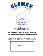 Предварительный просмотр 1 страницы Glomex weBBoat 4G User And Installation Manual