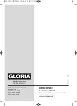 Предварительный просмотр 40 страницы Gloria 1984060 Operating Instructions Manual