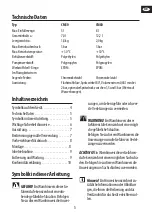 Preview for 3 page of Gloria CleanMaster CM 50 Instructions For Use Manual