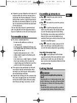 Preview for 13 page of Gloria CleanMaster PERFORMANCE PF 50 Instructions For Use Manual