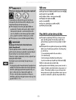 Preview for 72 page of Gloria FM50 Instructions For Use Manual