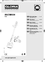 Gloria MultiBrush li-on User Manual preview