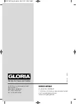 Preview for 96 page of Gloria MULTIJET User Manual