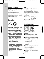 Preview for 18 page of Gloria natura 2800 L Instructionsfor Use