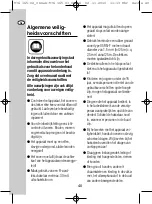 Preview for 36 page of Gloria natura 2800 L Instructionsfor Use