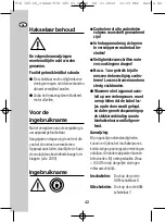 Preview for 38 page of Gloria natura 2800 L Instructionsfor Use