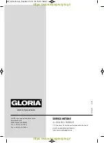 Preview for 15 page of Gloria Prima 5 Plus Operating Instruction