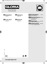 Preview for 1 page of Gloria PRO 8 Operating Instructions Manual