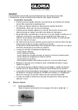 Preview for 16 page of Gloria ProControl 100 Instructions For Use And Maintenance Manual