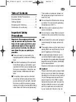 Preview for 7 page of Gloria Profiline 415 Series Instructions For Use Manual