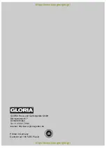 Preview for 8 page of Gloria Typ 2016 User Manual