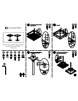 Предварительный просмотр 1 страницы Gloster 554 Azore 34" Bar Height Table Assembly Instructions