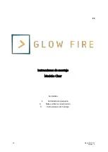 Предварительный просмотр 18 страницы Glow Fire Clear 36 Assembly Instructions Manual