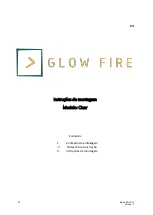 Предварительный просмотр 22 страницы Glow Fire Clear 36 Assembly Instructions Manual