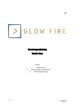 Предварительный просмотр 34 страницы Glow Fire Clear 36 Assembly Instructions Manual