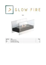 Glow Fire Falun Assembly Instructions Manual предпросмотр