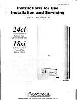 Glow-worm 18si Instructions For Use Installation And Servicing предпросмотр