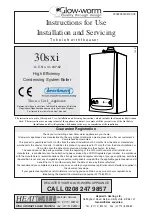 Glow-worm 30sxi Instructions For Use Installation And Servicing preview