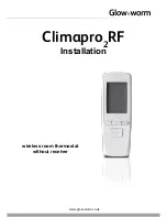 Glow-worm Climapro 2 RF Installation Instruction preview