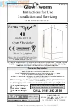 Предварительный просмотр 1 страницы Glow-worm Economy Plus C 40 Instructions For Use Installation And Servicing