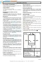 Предварительный просмотр 3 страницы Glow-worm Economy Plus C 40 Instructions For Use Installation And Servicing